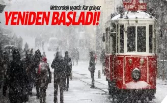 İstanbul'da kar yağışı yeniden başladı