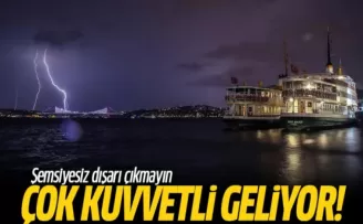 İstanbullular Dikkat! Şemsiyesiz Dışarı Çıkmayın