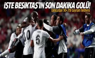 İşte Beşiktaş'ın son dakika golü!
