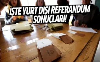 İşte Yurt dışı referandum sonuçları