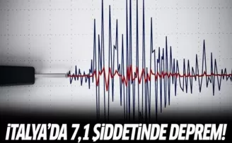 İtalya'da 7,1 şiddetinde deprem