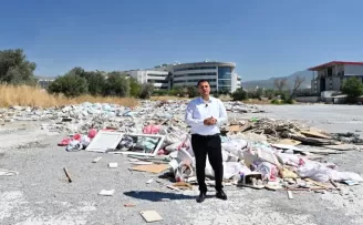 İzmir Bornova’da kaçak molozla topyekün mücadele