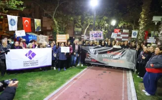 İzmir Karabağlar’da şiddete karşı tek ses tek yürek