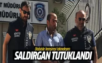 Kadın yolcuyu tekmeleyen saldırgan tutuklandı!