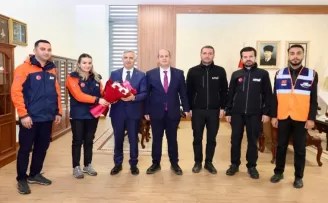 Kahramanmaraş AFAD heyetinden Vali Ünlüer’e ziyaret