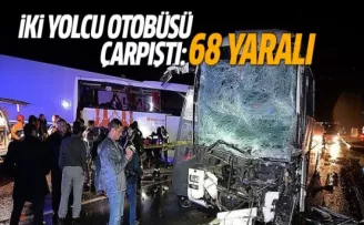 Karabük'te iki yolcu otobüsü çarpıştı: 68 yaralı