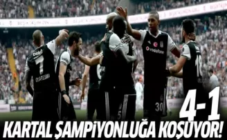 Kartal şampiyonluğa koşuyor! 4-1
