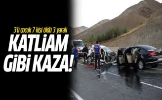 Katliam gibi kaza! 3'ü çocuk 7 kişi öldü 3 yaralı