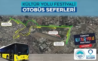 Kayseri’de Kültür Yolu Festivali’ne özel ulaşım hizmeti