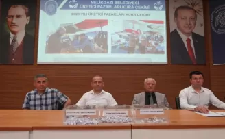 Kayseri Melikgazi’de Üretici Pazar’ı için kura çekimi