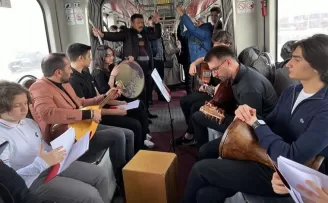 Kayseri metrosunda ’Çanakkale’ ruhu canlandı