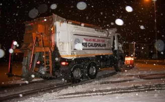 Kayseri Talas’ta kar seferberliği başladı