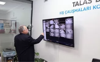 Kayseri Talas’ta kar teyakkuzu