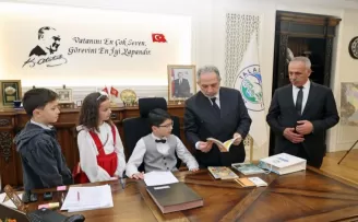 Kayseri Talas’ta küçük başkandan büyük mesajlar