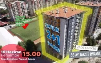 Kayseri Talas’tan taksitli yatırım fırsatı