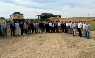 Keşan’da ilk çeltik hasadı coşkusu