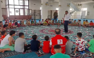 Kızılay Artuklu Şubesi’nden Kuran kursu öğrencilerine ziyaret