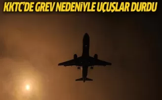 KKTC'de Grev Nedeniyle Uçuşlar Durduruldu