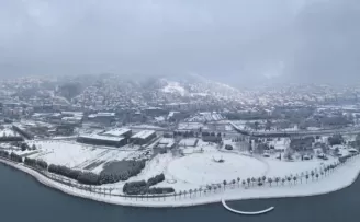 Kocaeli beyaz örtü ile kaplandı! Manzaralar ölümsüzleştirildi!