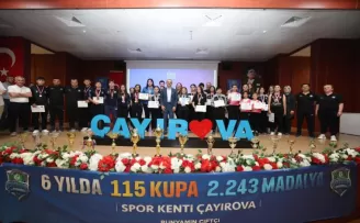 Kocaeli Çayırova’da 2025’te 354 madalya 14 kupa