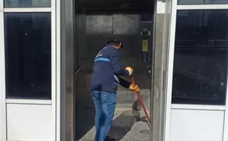 Kocaeli’de üst geçitlere hijyen dokunuşu