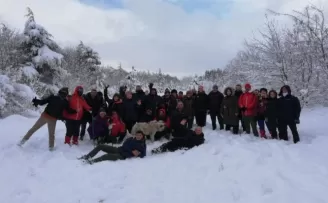 Kocaeli İzmit Kent Ormanı’nın tadını yürüyüş severler çıkardı