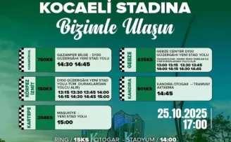 Kocaelispor maçına ulaşım seferberliği