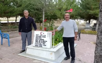 Konya Akşehir’de şehit mezarlıkları onarılıyor