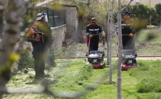Konya’da park ve bahçelerine bahar dokunuşu