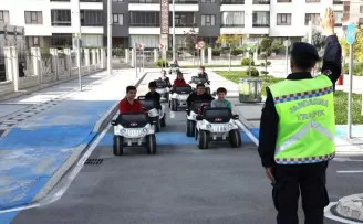 Konya Karatay’da trafik kültürü küçük yaşlarda kazandırılıyor
