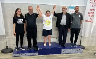Konya Meram’da yüzmede ilk yarış, ilk zafer