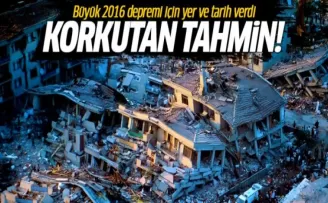 Korkutan tahmin: 2016'da büyük bir deprem var!