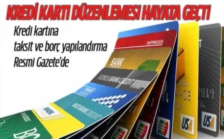 Kredi kartına taksit ve borç yapılandırma resmileşti