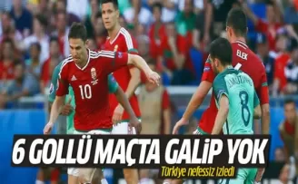 Macaristan - Portekiz maçı 3-3 sona erdi.