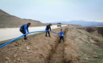 Malatya Yazıhan’da içme suyu hattı yenileniyor