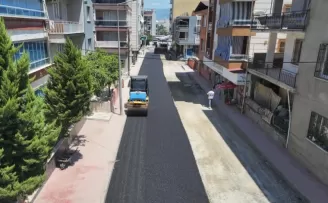 Manisa Alaşehir’in yollarında ’sıcak’ çalışma
