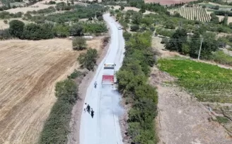 Manisa’da 1999’da açılan yol 27 yıl sonra asfaltla buluştu