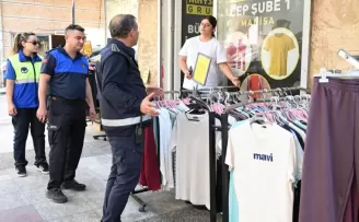 Manisa’da kaldırım işgallerine ortak denetim