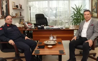 Manisa’da Tuğgeneral Şen’den Kent Konseyi’ne ziyaret