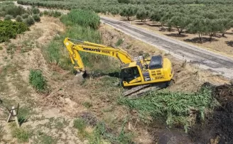Manisa Gümülceli’de olası taşkınlara karşı temizlik