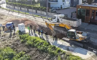 Manisa Güzelyurt’ta sorunlu kanalizasyon hattına yenileme