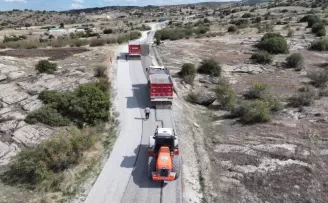 Manisa Kula’da 35 kilometrelik yol yenileniyor