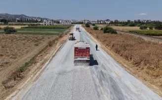 Manisa Salihli’de Büyükşehir’den yol çalışması