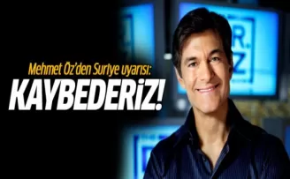 Mehmet Öz'den Suriye Uyarısı! Kaybetmiş Oluruz