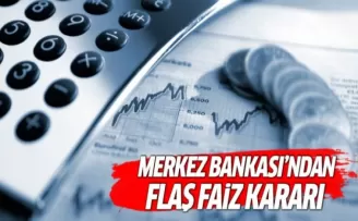 Merkez Bankası faiz kararını açıkladı