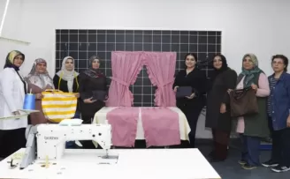 Mersin’de özel  birey annelerine dikiş kursu
