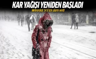 Meteoroloji alarm verdi: İstanbul'da kar yağışı yeniden başladı
