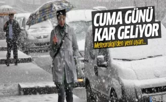 Meteoroloji'den yeni uyarı: İstanbul'a Cuma günü yeniden kar geliyor