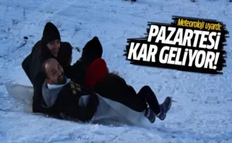 Meteoroloji uyardı: Pazartesi kar geliyor!