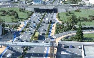 Metrobüs ve raylı sisteme uygun farklı seviyede katlı kavşak olacak